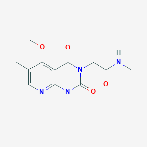 2-(5-methoxy-1,6-dimethyl-2,4-dioxo-1,2-dihydropyrido[2,3-d]pyrimidin-3(4H)-yl)-N-methylacetamide
