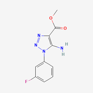 methyl 5-amino-1-(3-fluorophenyl)-1H-1,2,3-triazole-4-carboxylate