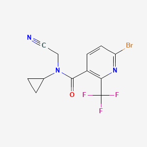 6-Bromo-N-(cyanomethyl)-N-cyclopropyl-2-(trifluoromethyl)pyridine-3-carboxamide