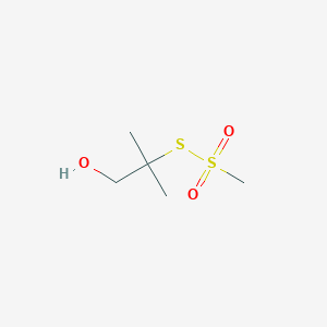 molecular formula C5H12O3S2 B3002987 S-(1-Hydroxy-2-methylpropan-2-yl) methanesulfonothioate 