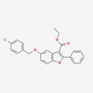 Ethyl 5-[(4-chlorophenyl)methoxy]-2-phenyl-1-benzofuran-3-carboxylate