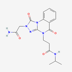 3-[2-(2-amino-2-oxoethyl)-1,5-dioxo-1,2-dihydro[1,2,4]triazolo[4,3-a]quinazolin-4(5H)-yl]-N-isopropylpropanamide