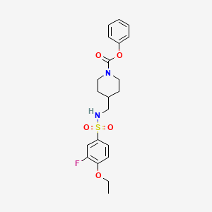 Phenyl 4-((4-ethoxy-3-fluorophenylsulfonamido)methyl)piperidine-1-carboxylate
