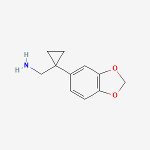 [1-(2H-1,3-benzodioxol-5-yl)cyclopropyl]methanamine