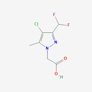 [4-chloro-3-(difluoromethyl)-5-methyl-1H-pyrazol-1-yl]acetic acid