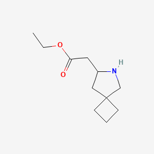 Ethyl 2-(6-azaspiro[3.4]octan-7-yl)acetate