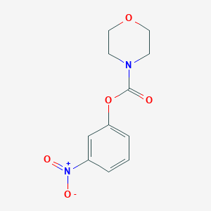 molecular formula C11H12N2O5 B3003069 3-Nitrophenyl morpholine-4-carboxylate CAS No. 501104-91-2