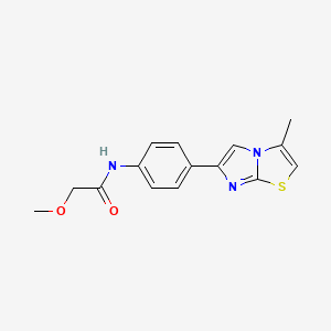 2-methoxy-N-(4-(3-methylimidazo[2,1-b]thiazol-6-yl)phenyl)acetamide