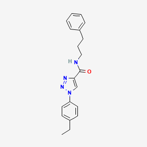 1-(4-ethylphenyl)-N-(3-phenylpropyl)-1H-1,2,3-triazole-4-carboxamide