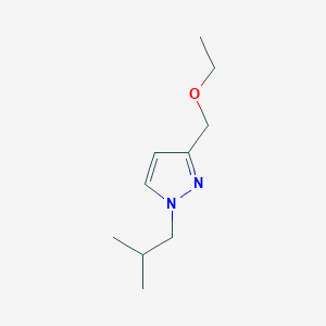 molecular formula C10H18N2O B3003088 3-(ethoxymethyl)-1-isobutyl-1H-pyrazole CAS No. 1855940-16-7