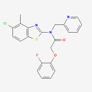 N-(5-chloro-4-methylbenzo[d]thiazol-2-yl)-2-(2-fluorophenoxy)-N-(pyridin-2-ylmethyl)acetamide