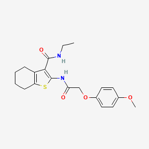 N-ethyl-2-[2-(4-methoxyphenoxy)acetamido]-4,5,6,7-tetrahydro-1-benzothiophene-3-carboxamide