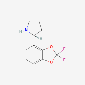 (S)-2-(2,2-Difluorobenzo[d][1,3]dioxol-4-yl)pyrrolidine