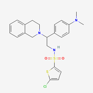 5-chloro-N-(2-(3,4-dihydroisoquinolin-2(1H)-yl)-2-(4-(dimethylamino)phenyl)ethyl)thiophene-2-sulfonamide