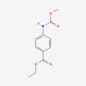 molecular formula C11H13NO4 B3003141 Ethyl 4-[(methoxycarbonyl)amino]benzoate CAS No. 187741-67-9