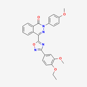 4-[3-(4-ethoxy-3-methoxyphenyl)-1,2,4-oxadiazol-5-yl]-2-(4-methoxyphenyl)phthalazin-1(2H)-one