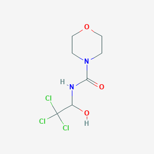 molecular formula C7H11Cl3N2O3 B3003147 N-(2,2,2-trichloro-1-hydroxyethyl)morpholine-4-carboxamide CAS No. 63107-72-2