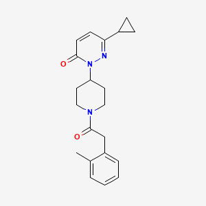 6-Cyclopropyl-2-[1-[2-(2-methylphenyl)acetyl]piperidin-4-yl]pyridazin-3-one