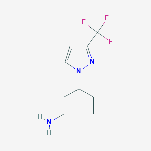 3-[3-(trifluoromethyl)-1H-pyrazol-1-yl]pentan-1-amine