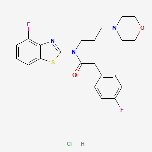 N-(4-fluorobenzo[d]thiazol-2-yl)-2-(4-fluorophenyl)-N-(3-morpholinopropyl)acetamide hydrochloride