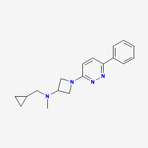 N-(Cyclopropylmethyl)-N-methyl-1-(6-phenylpyridazin-3-yl)azetidin-3-amine