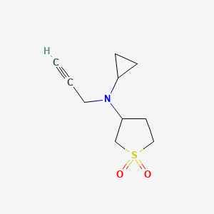 3-[Cyclopropyl(prop-2-yn-1-yl)amino]-1lambda6-thiolane-1,1-dione