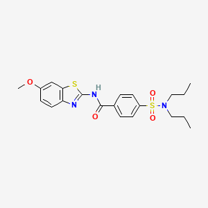 4-(dipropylsulfamoyl)-N-(6-methoxy-1,3-benzothiazol-2-yl)benzamide