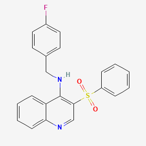 N-(4-fluorobenzyl)-3-(phenylsulfonyl)quinolin-4-amine