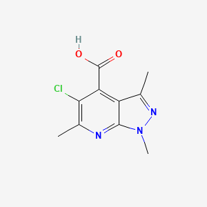 5-chloro-1,3,6-trimethyl-1H-pyrazolo[3,4-b]pyridine-4-carboxylic acid