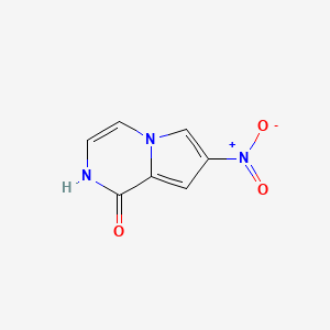 molecular formula C7H5N3O3 B3003267 7-Nitropyrrolo[1,2-A]pyrazin-1(2H)-one CAS No. 1632286-28-2