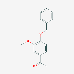 molecular formula C16H16O3 B030034 1-(4-(Benzyloxy)-3-methoxyphenyl)ethanone CAS No. 1835-11-6