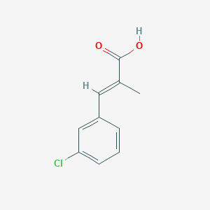 molecular formula C10H9ClO2 B3003449 3-(3-CHLORO-PHENYL)-2-METHYL-ACRYLIC ACID CAS No. 109619-78-5; 53598-05-3