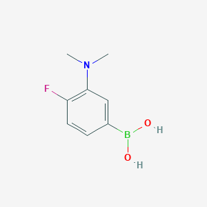 molecular formula C8H11BFNO2 B3003587 (3-(Dimethylamino)-4-fluorophenyl)boronic acid CAS No. 1186215-34-8