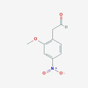 molecular formula C9H9NO4 B3003616 2-(2-Methoxy-4-nitrophenyl)acetaldehyde CAS No. 309933-59-3