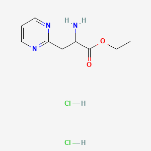 Ethyl 2-amino-3-pyrimidin-2-ylpropanoate;dihydrochloride