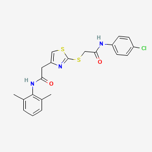 N-(4-chlorophenyl)-2-((4-(2-((2,6-dimethylphenyl)amino)-2-oxoethyl)thiazol-2-yl)thio)acetamide