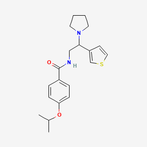4-isopropoxy-N-(2-(pyrrolidin-1-yl)-2-(thiophen-3-yl)ethyl)benzamide