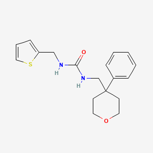 1-((4-phenyltetrahydro-2H-pyran-4-yl)methyl)-3-(thiophen-2-ylmethyl)urea