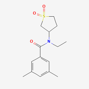 N-(1,1-dioxo-1lambda6-thiolan-3-yl)-N-ethyl-3,5-dimethylbenzamide