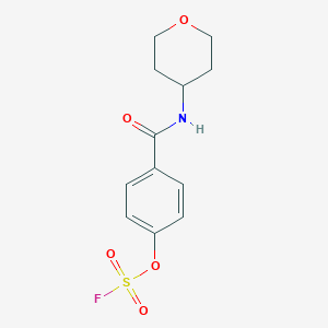 4-[(4-Fluorosulfonyloxybenzoyl)amino]oxane