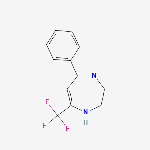 5-phenyl-7-(trifluoromethyl)-2,3-dihydro-1H-1,4-diazepine