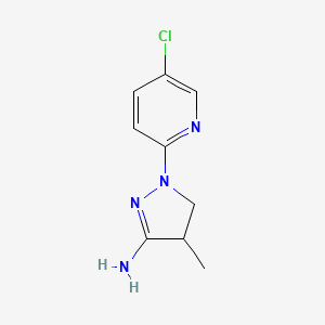1-(5-chloro-2-pyridinyl)-4-methyl-4,5-dihydro-1H-pyrazol-3-amine