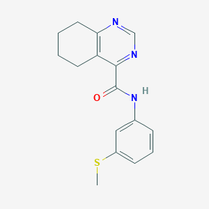 N-(3-Methylsulfanylphenyl)-5,6,7,8-tetrahydroquinazoline-4-carboxamide