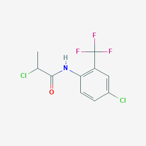 2-chloro-N-[4-chloro-2-(trifluoromethyl)phenyl]propanamide