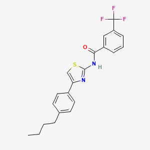 N-[4-(4-butylphenyl)-1,3-thiazol-2-yl]-3-(trifluoromethyl)benzamide