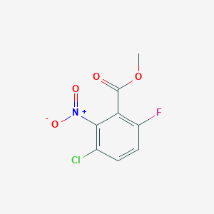 molecular formula C8H5ClFNO4 B3003804 Methyl 3-chloro-6-fluoro-2-nitrobenzoate CAS No. 2102410-62-6