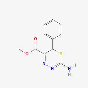 molecular formula C11H11N3O2S B3003816 Methyl 2-amino-6-phenyl-6H-1,3,4-thiadiazine-5-carboxylate CAS No. 185542-74-9