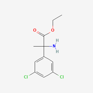 molecular formula C11H13Cl2NO2 B3003834 Ethyl 2-amino-2-(3,5-dichlorophenyl)propanoate CAS No. 2248319-51-7