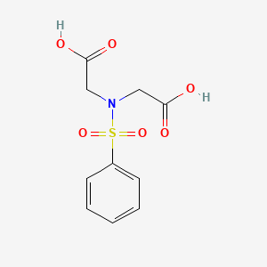 2-[Benzenesulfonyl(carboxymethyl)amino]acetic acid