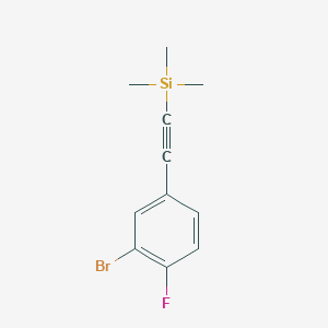 2-(3-Bromo-4-fluorophenyl)ethynyl-trimethylsilane